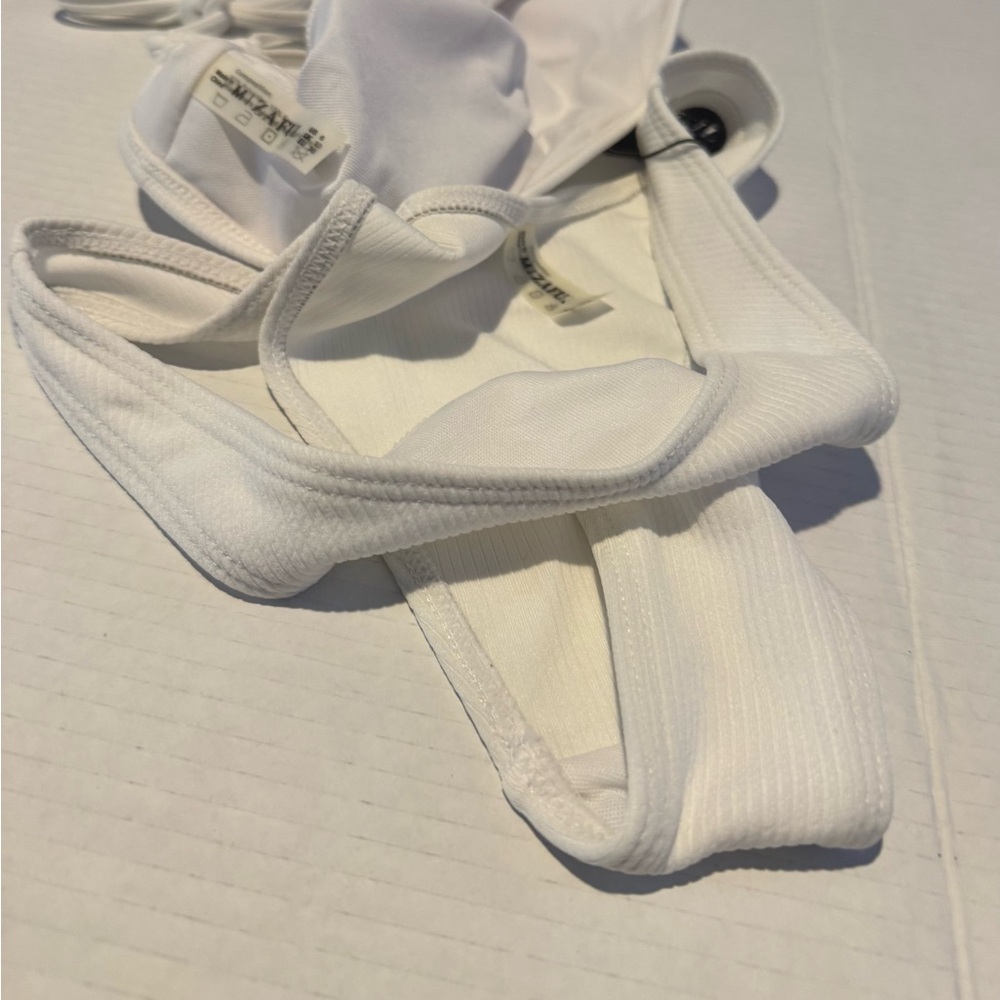 Zaful Ivory Ribbed Swimwear - Picture 4 of 11